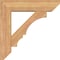 Ekena Millwork Balboa Slat Smooth Bracket w/ Offset Brace, Western Red Cedar, 7 1/2"W x 30"D x 30"H BKT0806X30X30BOA06SWR - alternate 3
